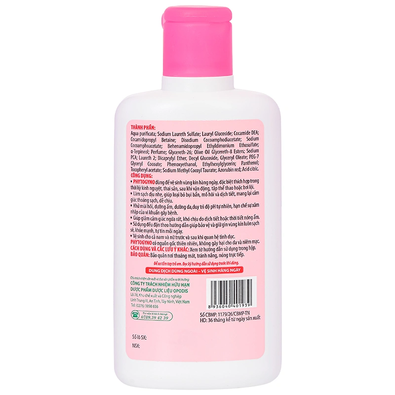Dung dịch vệ sinh phụ nữ Phytogyno ngừa viêm âm đạo, khử mùi chai 250ml - 20